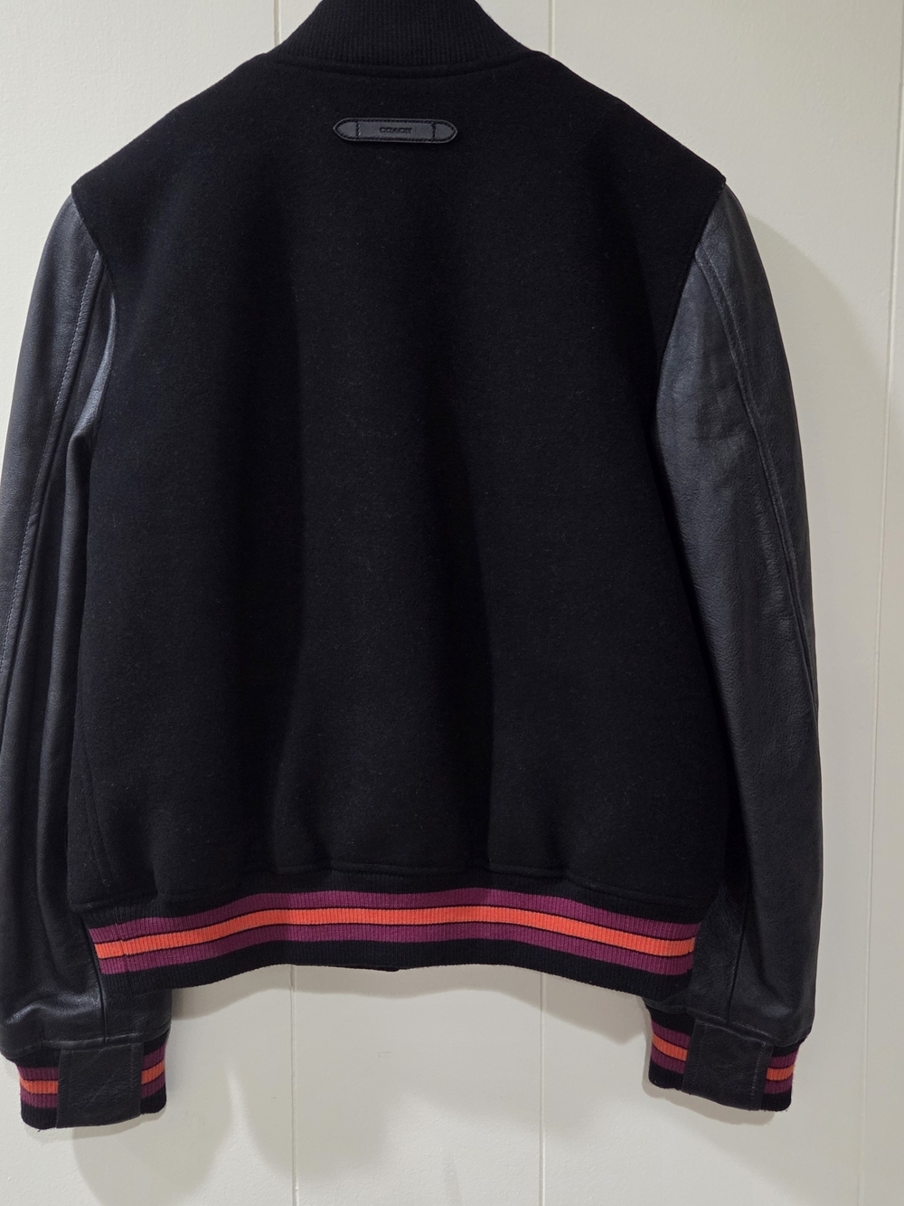COACH New York F56216 Wool Leather Varsity Letterman Jacket Small, W/Garment Bag - Picture 4 of 9